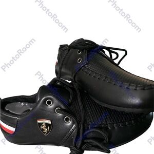 NWOT black Ferrari Italian moccasins brand new with no box size 39 nice